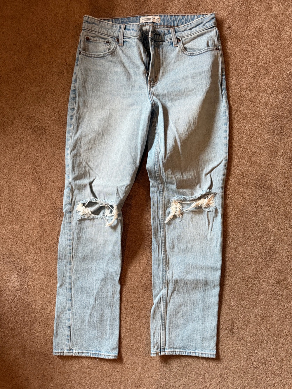 Abercrombie ripped jeans